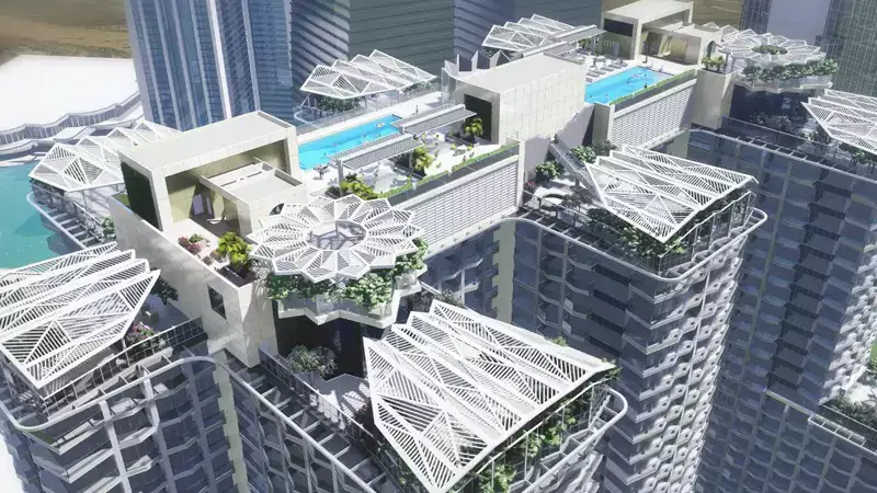 Seven City_Multiple Infinity Swimming Pools